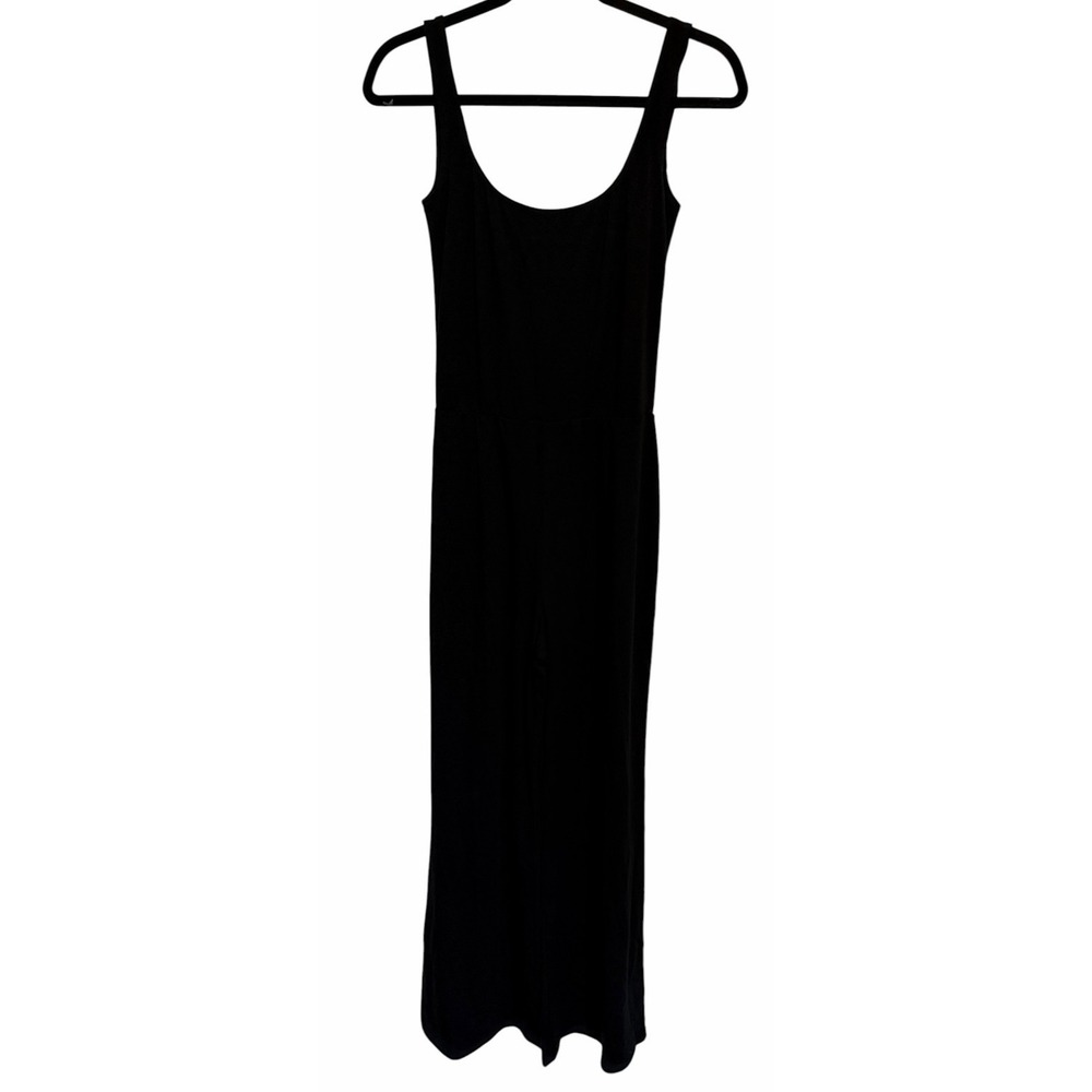 Reformation Tencel Wide Leg Spaghetti Strap Jumpsuit Black Women's Size Small